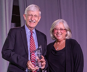 Francis S. Collins, MD, PhD (left), acting science advisor to President Biden and co-chair of the President’s Council of Advisors on Science and Technology
