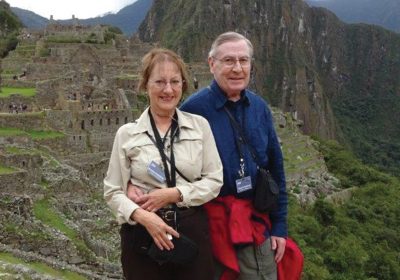 Beverly W. Aisenbrey and her husband, Stuart, shown on vacation, chose to include the AACR in their wills.