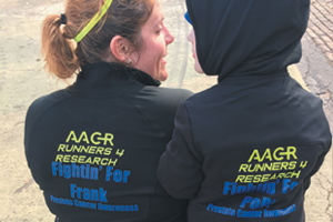 Daneen and Jace Marchiano pose for a photo during the 2019 Philadelphia Marathon weekend. Photo courtesy of Daneen Marchiano.