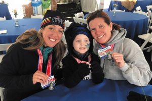 Daneen and Jace Marchiano pose for a photo during the 2019 Philadelphia Marathon weekend. Photo courtesy of Daneen Marchiano.